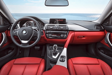 BMW 420d CoupÃ© Sport Line, Mineralgrau Metallic, 184PS, 380 Nm, Interieur: Leder Dakota Korallrot mit Akzentnaht Schwarz, Alu LÃ¤ngsschliff fein, Akzentleiste Schwarz, hochglÃ¤nzend