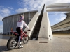 Brian Capper becomes the first Motorcyclist to ride over Moses Mabhida Stadium, Durban, South Africa on December 2nd, 2011